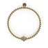 Narzisse | 18 Karat Gold | Weißes Kristall-Charm-Armband